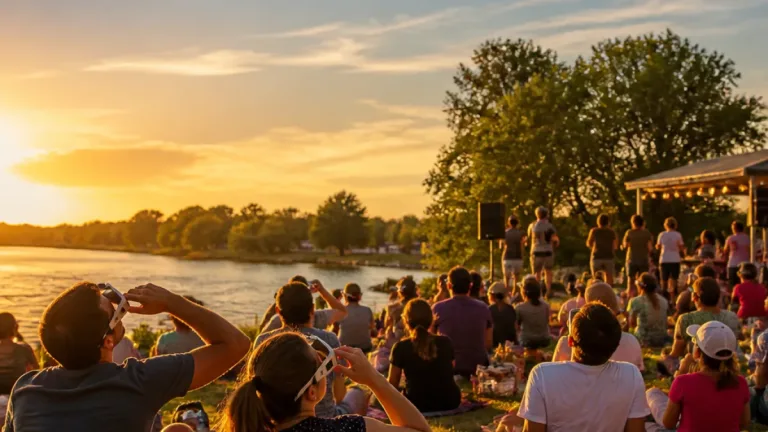 À Belle-Isle, les habitants de Châteauroux se sont réunis pour observer l’éclipse