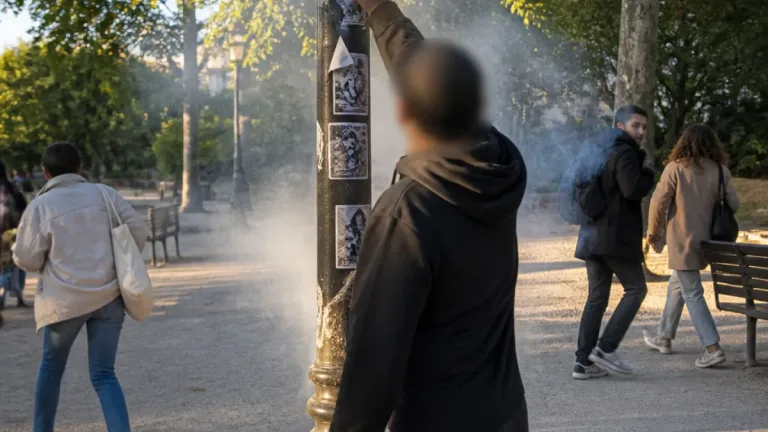 À Blois, un militant aspergé de gaz lacrymogène en retirant un autocollant nationaliste