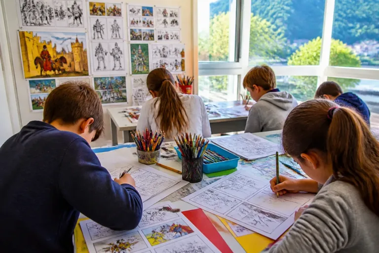 À Bogny-sur-Meuse, des enfants explorent la bande dessinée autour de la légende des 4 Fils Aymon