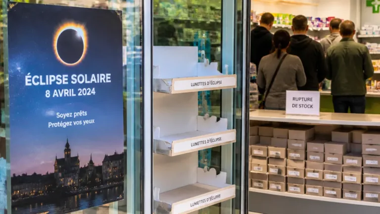À Brive, la demande de lunettes pour l'éclipse crée une pénurie chez les commerçants