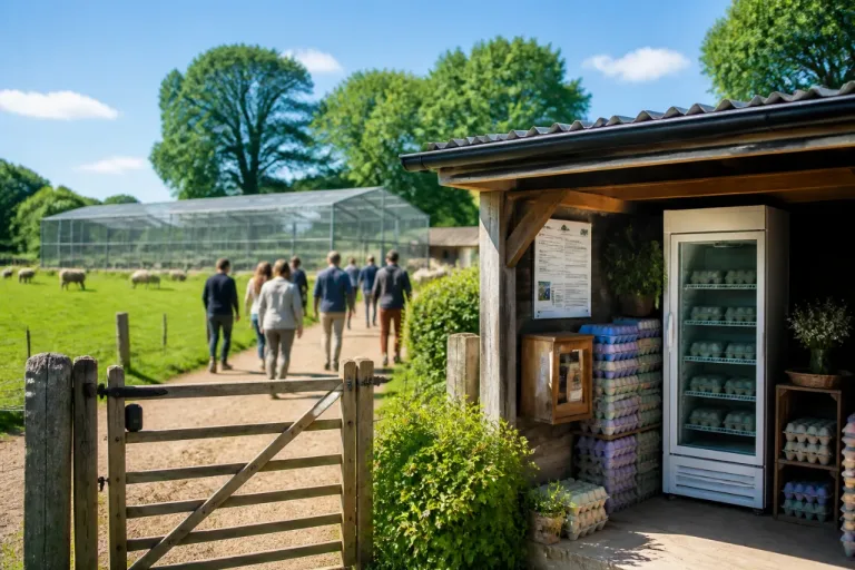 À Camembert, la ferme de la Foucaudière vend œufs en libre‑service et colis de viande