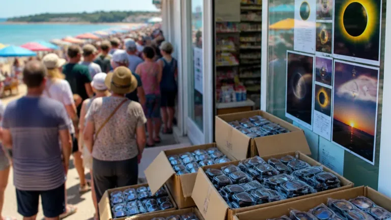 À Damgan, 900 lunettes pour l’éclipse s’envolent en moins d’une heure