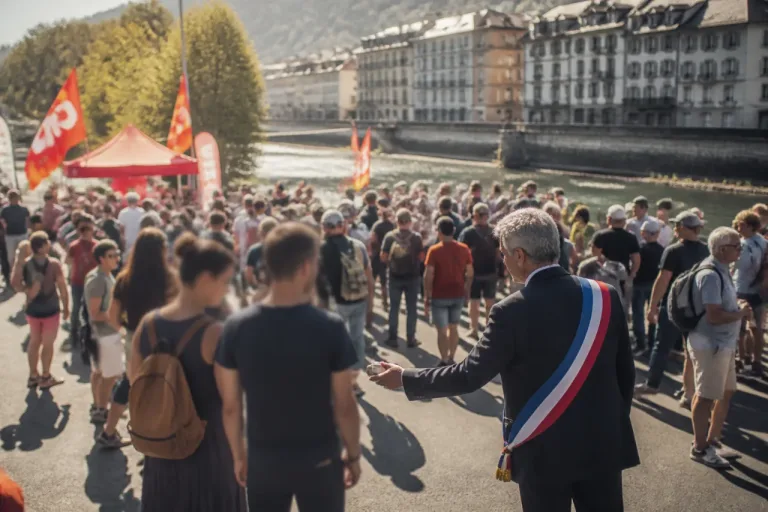 À Foix, le maire remet les clés du futur local de la CGT et tourne une page de conflit