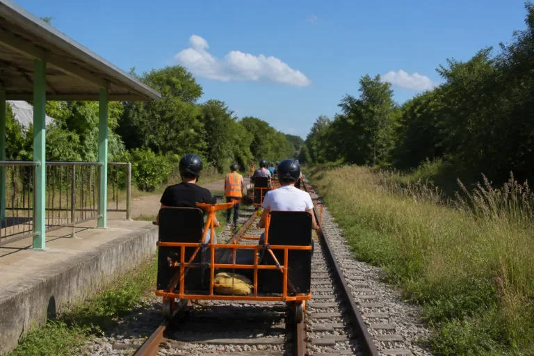 À L’Hermitage-Lorge, un vélorail remet l’ancienne voie ferrée sur les rails du tourisme