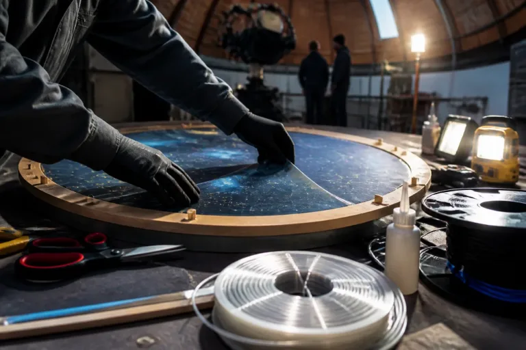 À l'Observatoire, la SAHM finalise un « ciel étoilé » en vue des prochaines animations