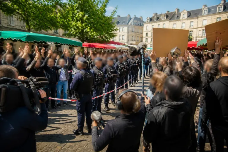 À La Flèche, la venue de Marine Le Pen tournée en épisode chahuté sur le marché