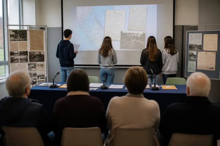 À La Hague, des collégiens retracent l’histoire d’un couple déporté et rencontrent leurs descendants