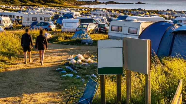 À Lancieux, près de 200 caravanes installées illégalement sur une zone Natura 2000