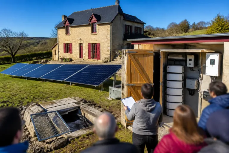 À Lanuéjouls, un ancien artisan met sa maison hors réseau et partage son savoir-faire