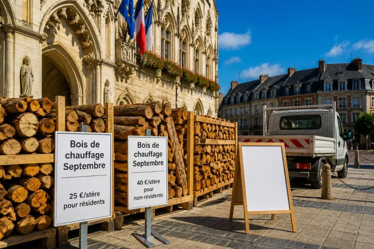 À Laon, la Ville propose du bois de chauffage à prix réduit dès septembre
