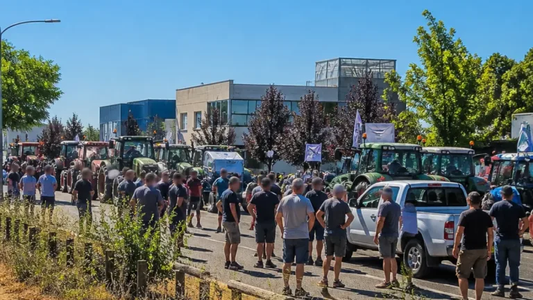 À Mont-de-Marsan, les agriculteurs mobilisés exigent un soutien face à la sécheresse