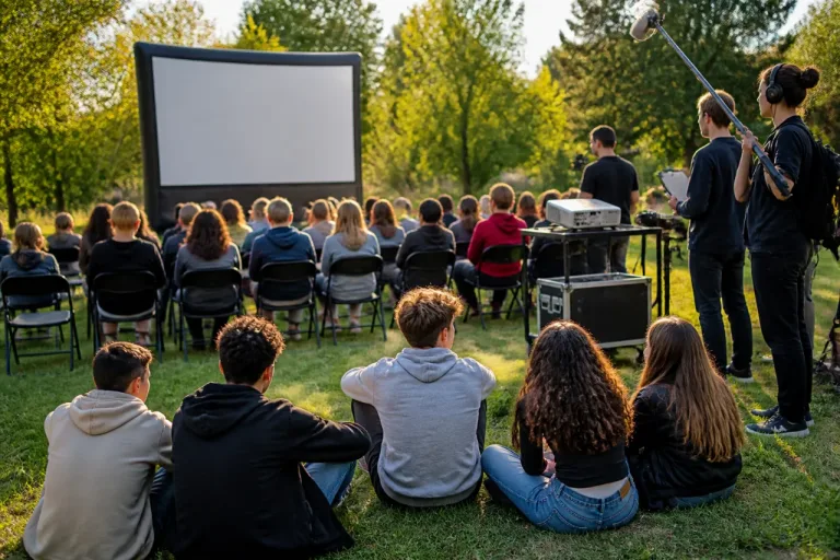 À Nemours, des adolescents tournent un court‑métrage encadrés par des professionnels de cinéma