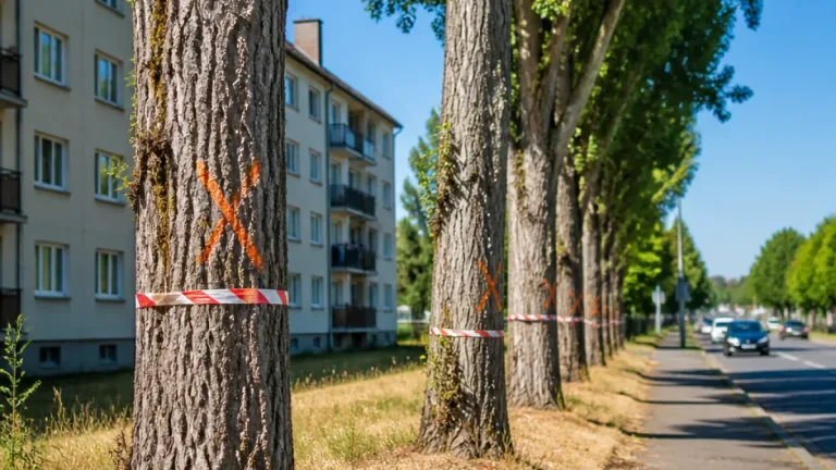À Nevers, les peupliers de la résidence Mancini au cœur d’un été sous tension