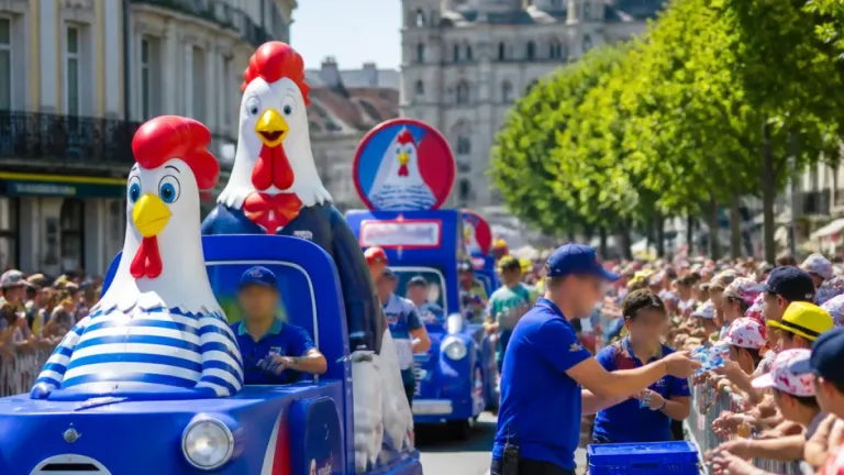À Périgueux, la caravane du Tour offre un spectacle festif avant le peloton