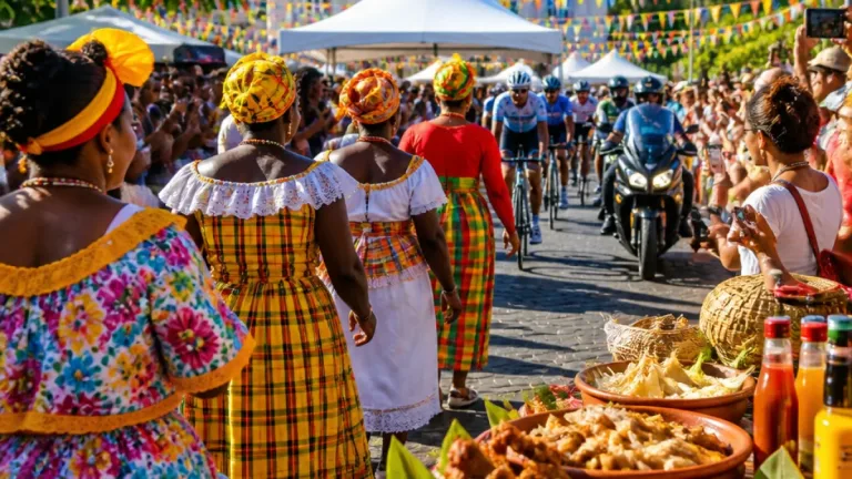 À Pointe-à-Pitre, la 110ᵉ fête des cuisinières mêle tradition et Tour cycliste