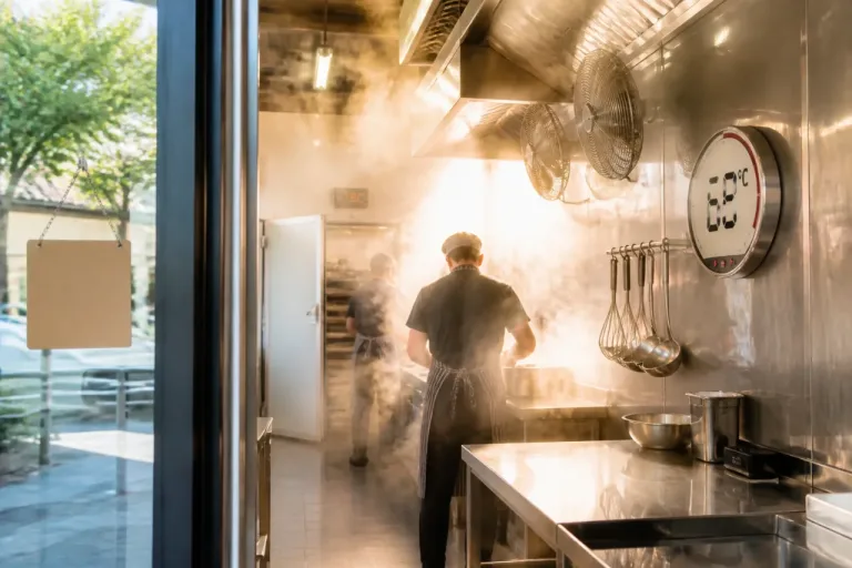 À Poitiers, la canicule a transformé la cuisine du Trait d'Union en fournaise