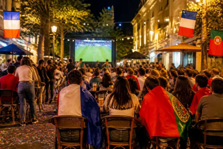 À Poitiers, la ville vibre après la qualification des Bleus pour les demi‑finales