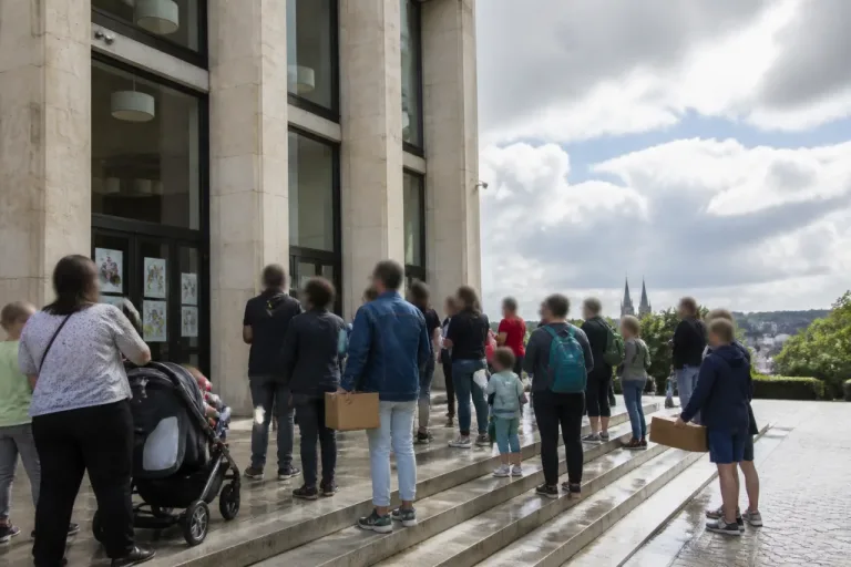 À Quimper, Droit d’Asile interpelle le Département: deux familles et trois enfants sans toit