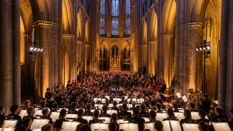 À Quintin, 133 choristes et un orchestre clôturent le festival La Voix sur la guerre et la paix