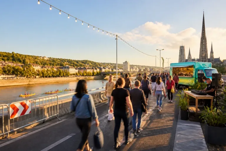 À Rouen, la Fête du fleuve piétonnise le pont Boieldieu et multiplie les animations