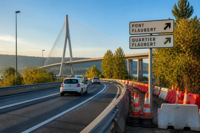 À Rouen, les nouveaux accès Sud III–pont Flaubert changent la donne pour la circulation