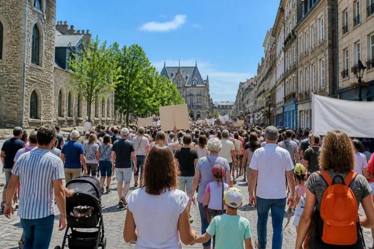 À Saint-Brieuc, plus de 300 personnes défilent contre les violences faites aux femmes et aux enfants