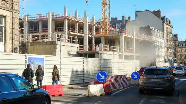 À Saint-Brieuc, un chantier rue Alsace-Lorraine fatigue les riverains