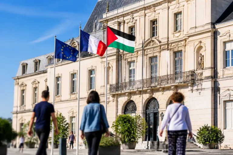 À Saint-Denis: drapeau palestinien hissé en mairie en métropole, pas à La Réunion