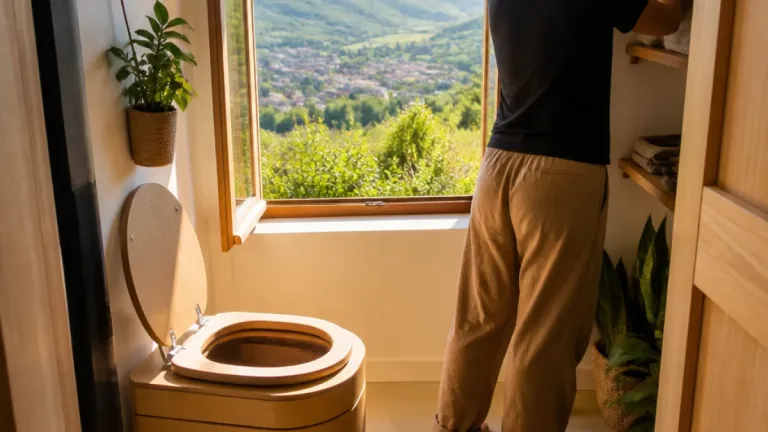 À Saint‑Étienne, une habitante réduit de moitié sa consommation d’eau grâce aux toilettes sèches