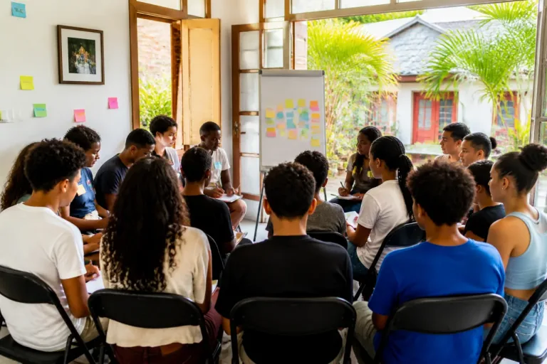 À Saint-Pierre, 14 lycéens plongent dans un séminaire citoyen sur quatre jours