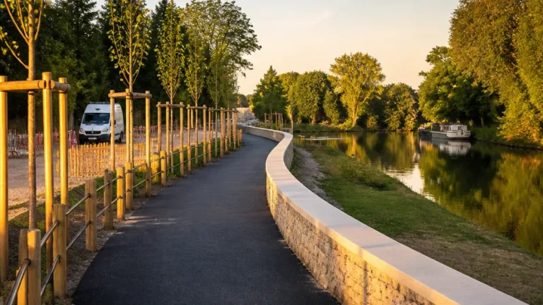 À Trèbes, les berges de l’Aude reprennent forme : le chantier entre en phase de finition