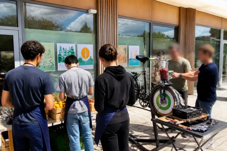 À Val‑de‑Reuil, des jeunes construisent un « vélo‑smoothies » pour apprendre et se réinsérer