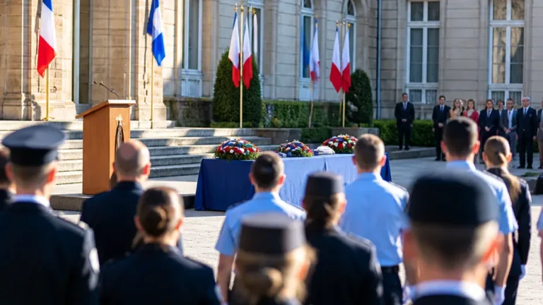 À Vannes, la préfecture honore et décore des policiers lors de la Journée nationale