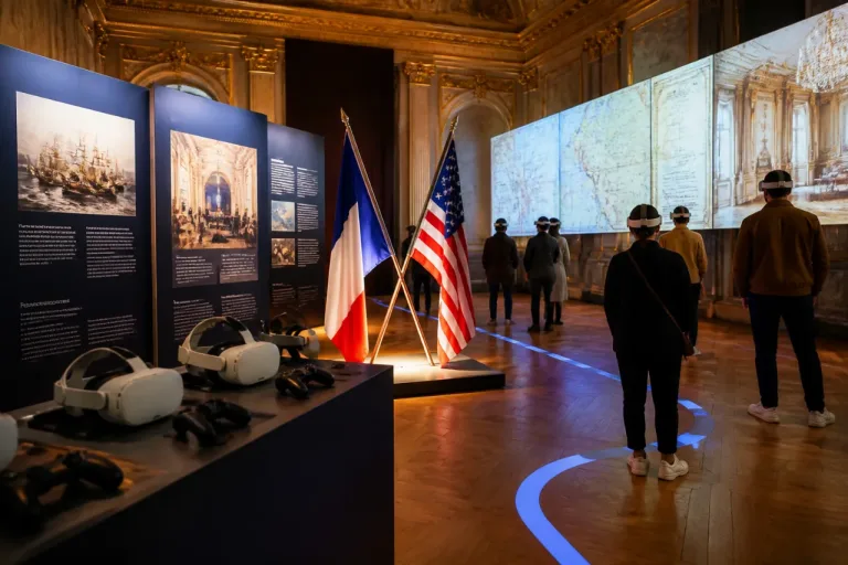 À Versailles, une immersion VR éclaire l’alliance franco-américaine au pavillon d’Orléans