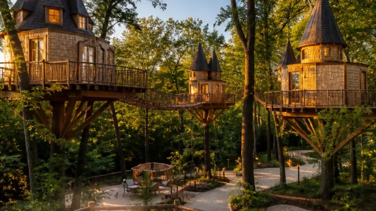 À Vieille-Brioude, trois cabanes « châteaux » offrent un séjour insolite et haut de gamme en forêt