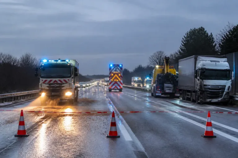 A2 coupée à Haulchin (Nord) après un accident de poids lourd: déviation par D630/RN30