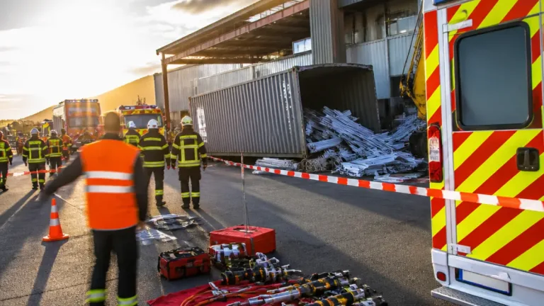 Accident industriel à La Possession : un ouvrier blessé après la chute d'un conteneur