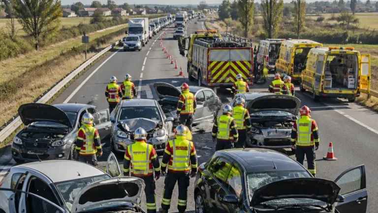 Accident sur la N113 à Arles : cinq véhicules impliqués, bouchons importants vers Nîmes