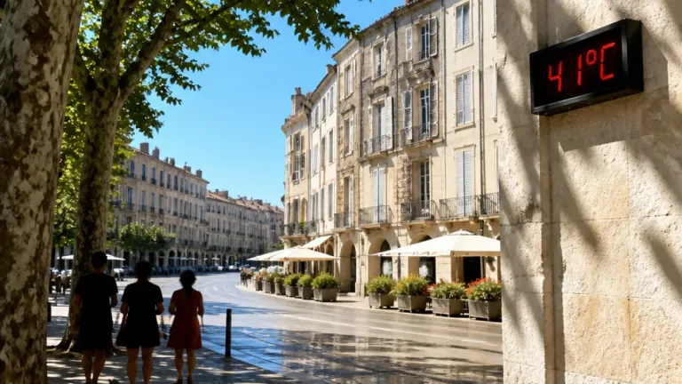 Agen : alerte chaleur — journée très chaude attendue avec un pic à 41 °C