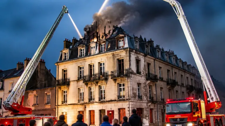 Agen : la foudre touche un immeuble, un incendie affecte la toiture et entraîne une évacuation