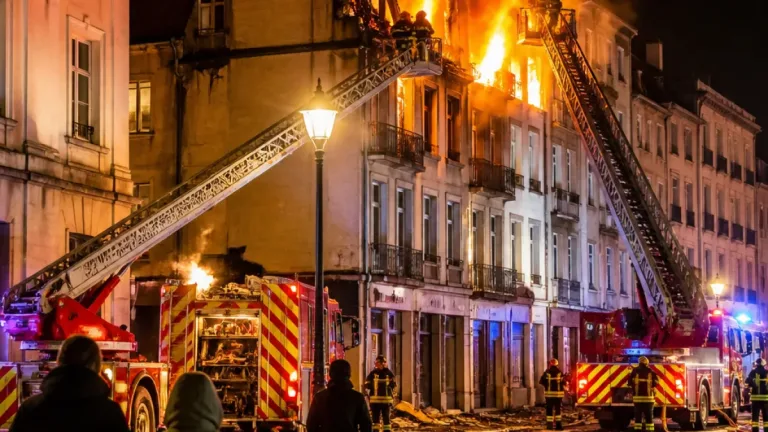 Agen : nouvel embrasement et effondrement partiel rue Garonne, le centre-ville évacué