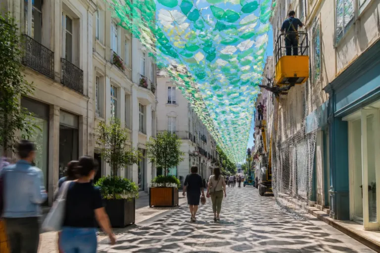 Agen : un « ciel de feuilles » de 265 m pour rafraîchir le boulevard piéton