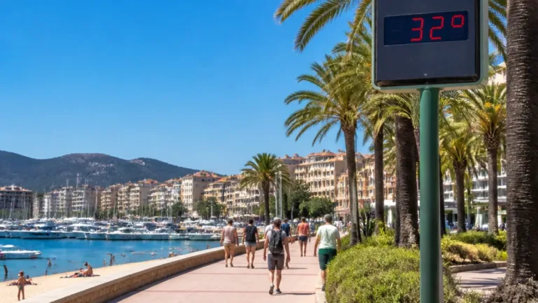 Ajaccio : journée très ensoleillée et chaleur soutenue jeudi 30 juillet