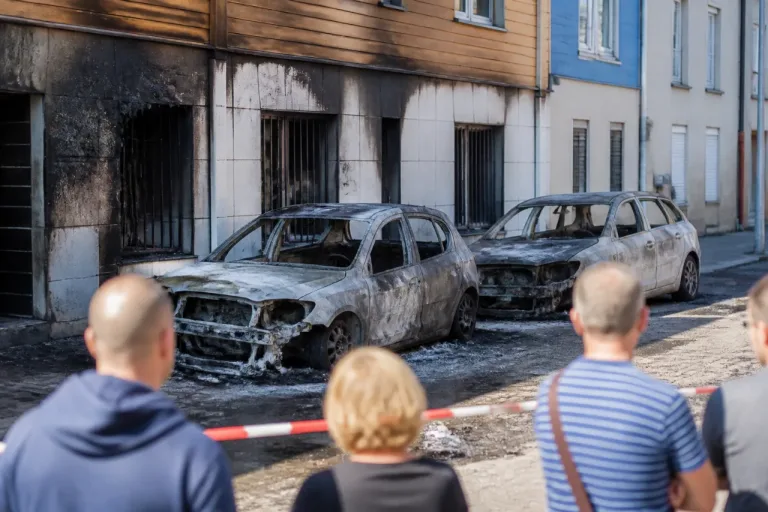 Alençon : deux voitures brûlées et des tags visant Gérald Darmanin inquiètent le quartier