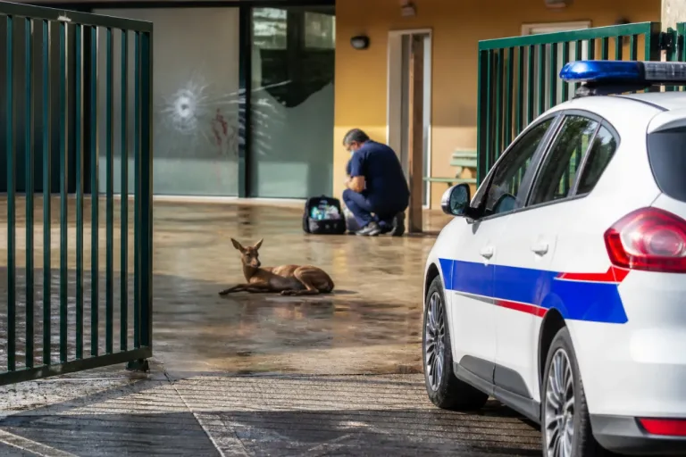Alençon : un chevreuil coincé plusieurs heures dans la cour d’une école avant les vacances