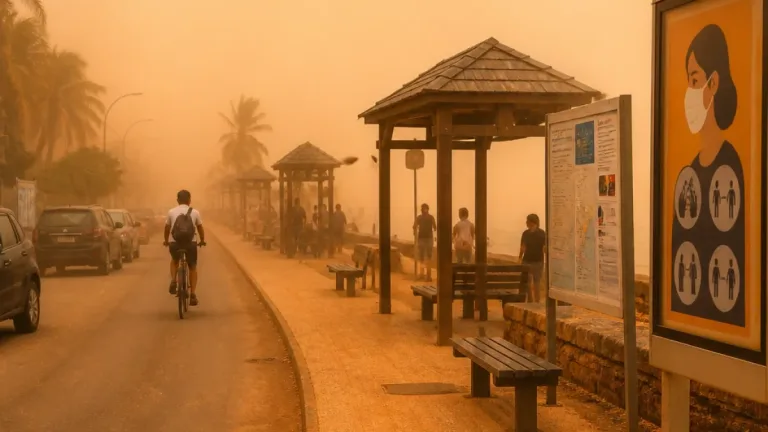 Alerte rouge aux particules fines en Guadeloupe : épisode de brume de sable et risques pour la santé