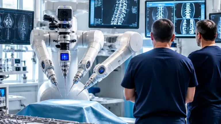 Amiens : un robot chirurgical multi-bras installé au CHU pour la recherche en chirurgie du rachis