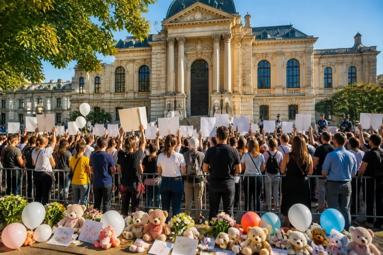 Angers : environ 300 personnes rassemblées devant le tribunal pour demander plus de sécurité