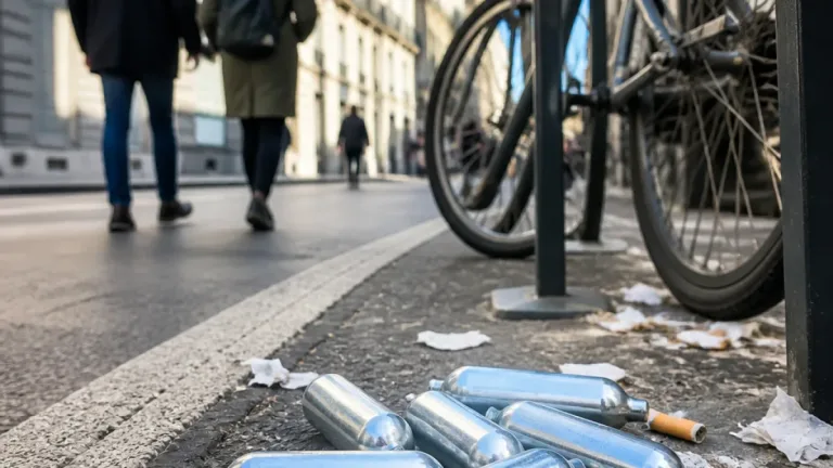 Angoulême : des bouteilles de protoxyde d'azote abandonnées suscitent l'inquiétude des riverains