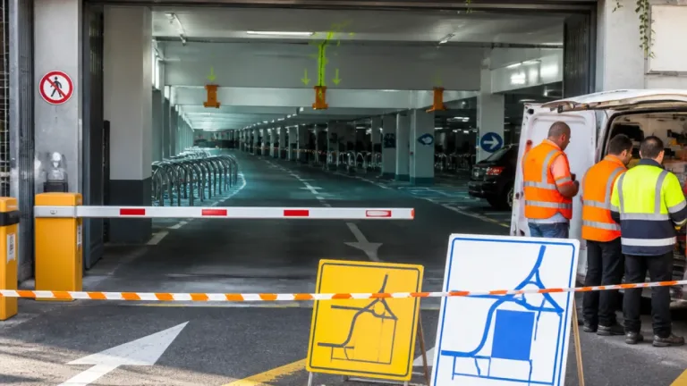 Angoulême : fermeture temporaire du premier sous-sol du parking Saint-Martial après détection de fissures